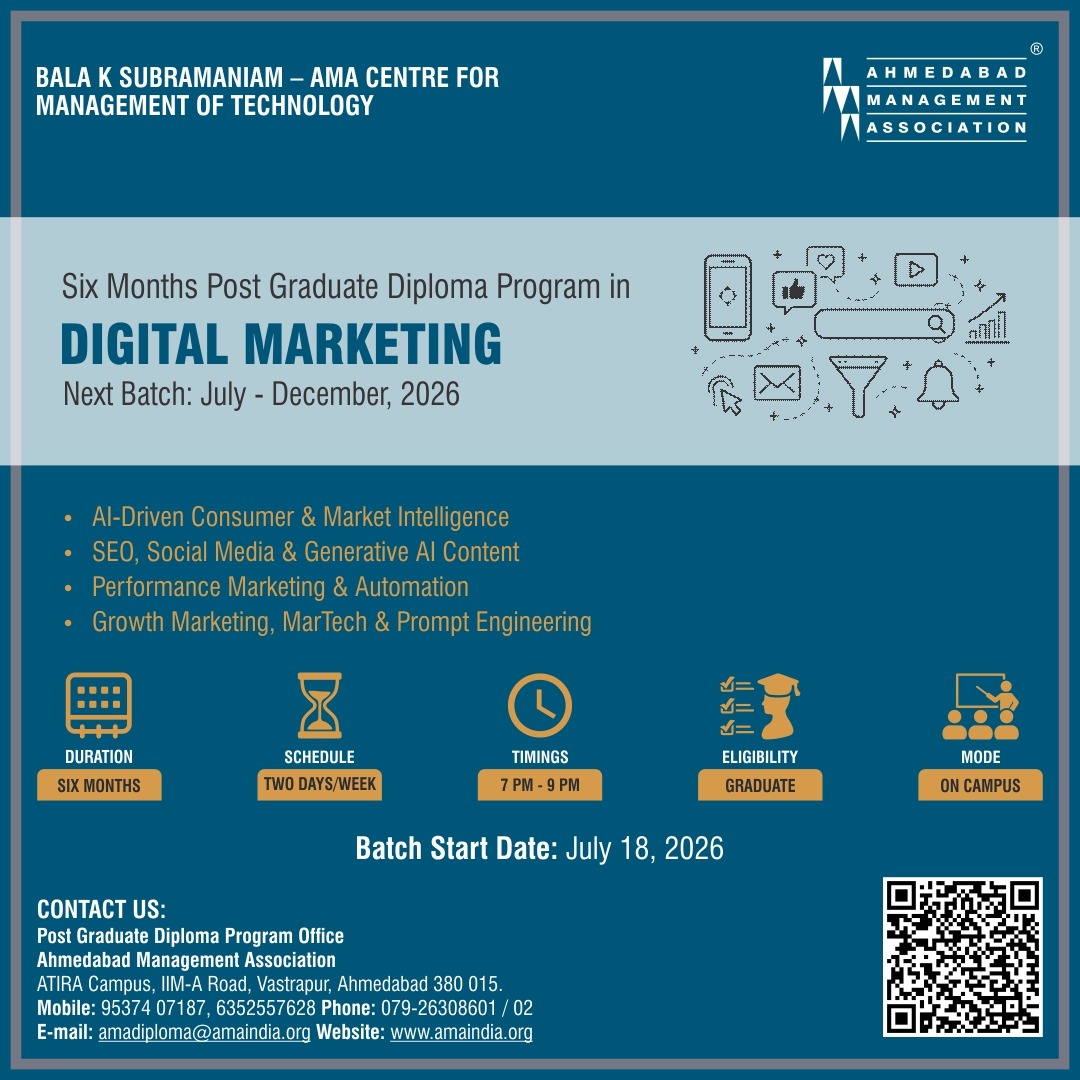Post Graduate Diploma Program in Digital Marketing